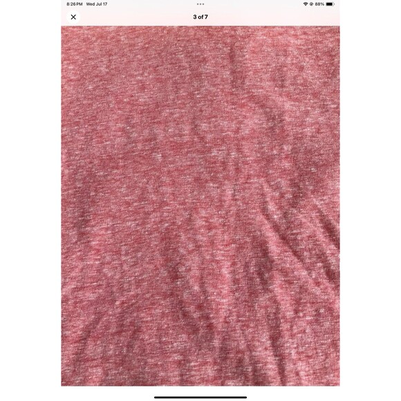 J. Crew Slub Tee Modern Pink Vintage Cotton V-Neck Size XS NWT - Picture 3 of 7